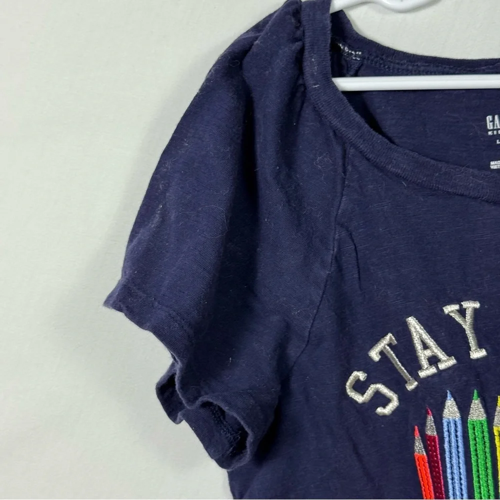 Gap Blue “Stay Sharp” T-Shirt Kids Size L